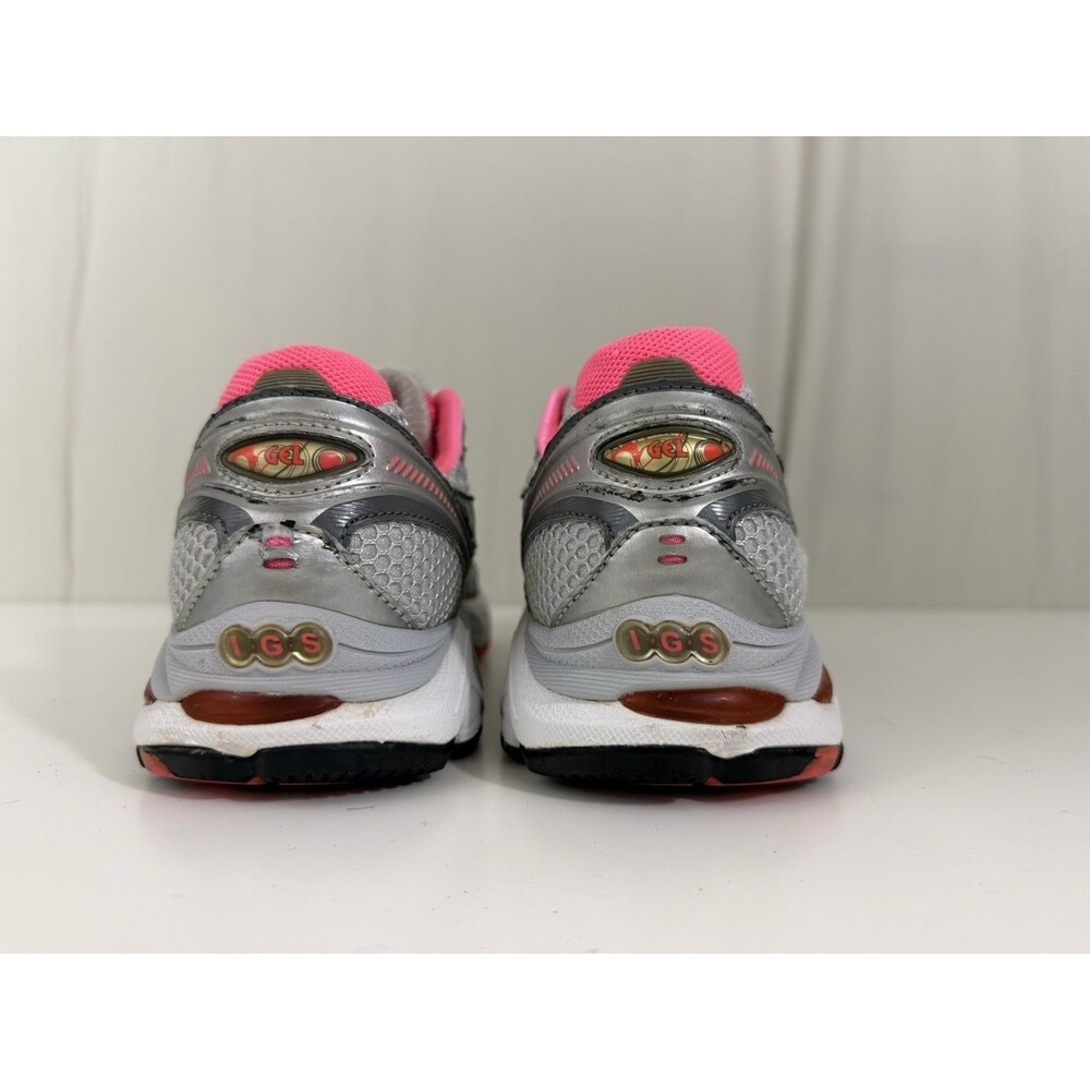 Asics GT-2160 Womens Sz 9.5 Running Shoes Metallic Silver Pink Retro-Tech Y2K - Picture 9 of 11